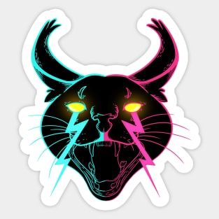 Retro Caracal Sticker